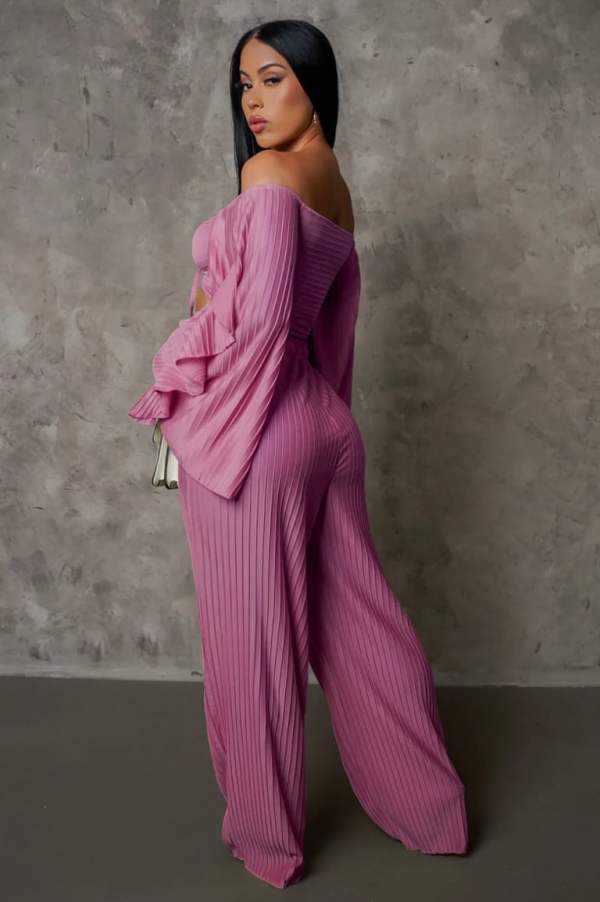 My Night Two Piece Set- Pink