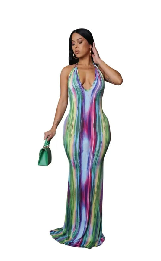 Galatia Maxi Dress- Green
